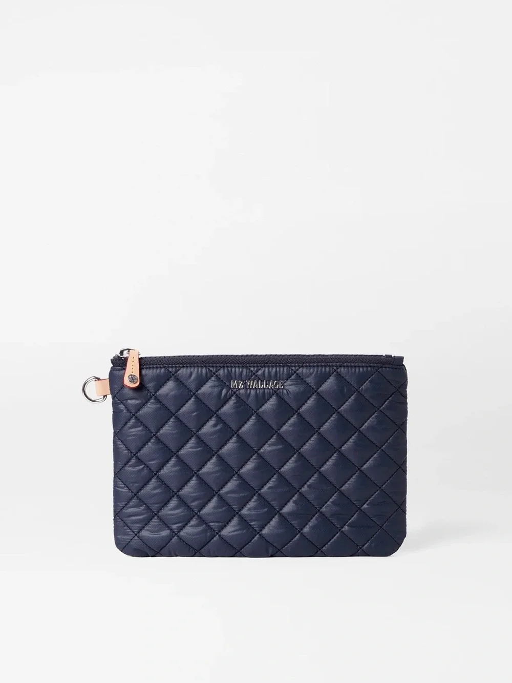MZ Wallace Navy Quilted Small Metro Pouch